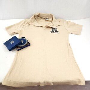 Royal Bank Coasters & T-Shirt LOT 1970s The Helpful Bank RBC Womens Medium Tiger